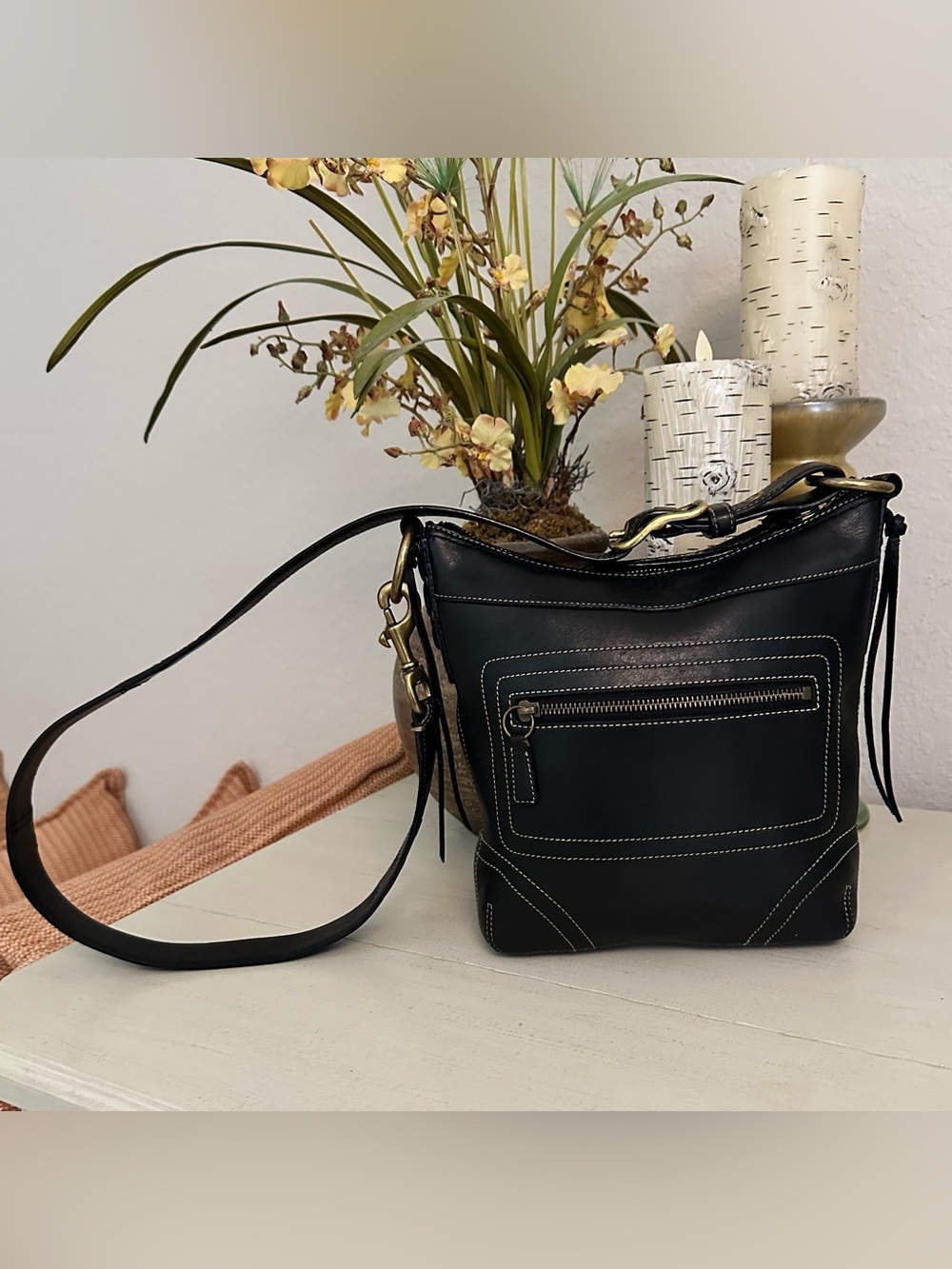 Coach “Legacy Bleeker” shoulder/crossbody black leather- RESTORED VINTAGE-EVC